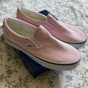 Light Pink Slip On Vans